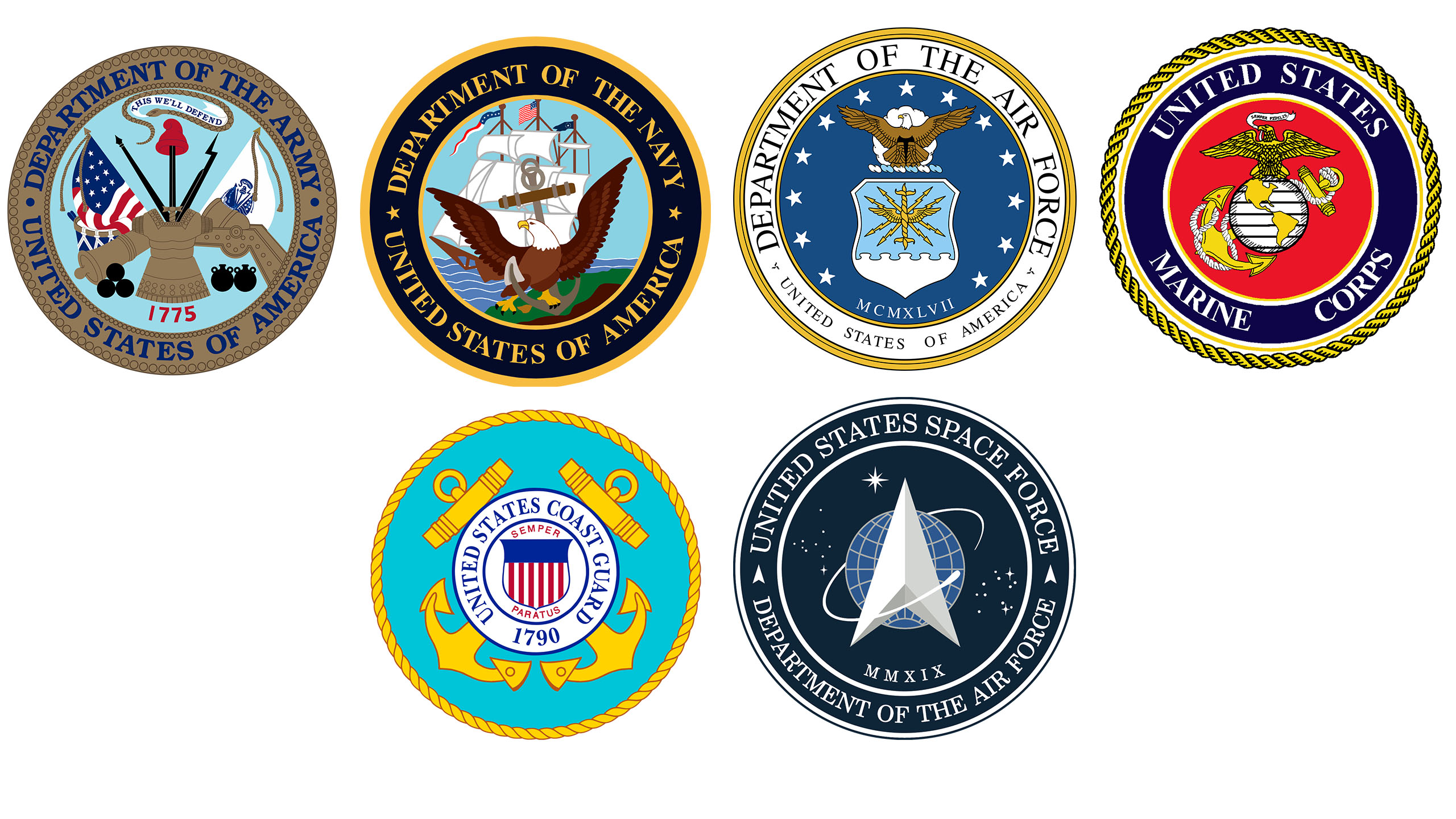 Updated Armed Forces Seals